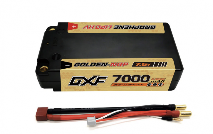 DXF 5mm 2S 7000mAh 7.6V 140C Shorty pack