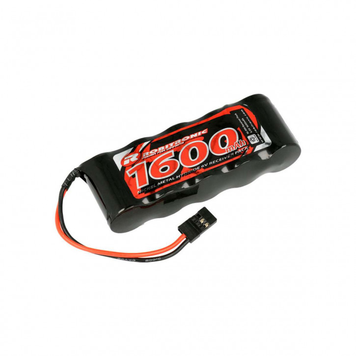 NiMH 1600mAh, 3 + 2 cells 2/3 A, the receiver battery