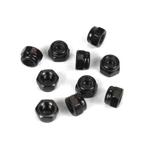 TKR1202- M4 Locknuts (black, 10pcs)
