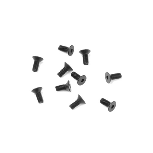 TKR1301-M2.5x6mm Flat Head Screws (black, 10pcs)