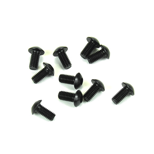 TKR1401-M3x6mm Button Head Screws (black, 10pcs)