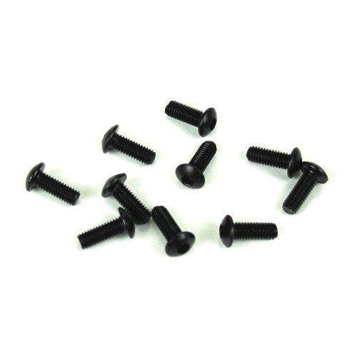 TKR1402-M3x8mm Button Head Screws (black, 10pcs)