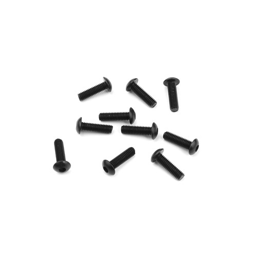 TKR1403-M3x10mm Button Head Screws (black, 10pcs)
