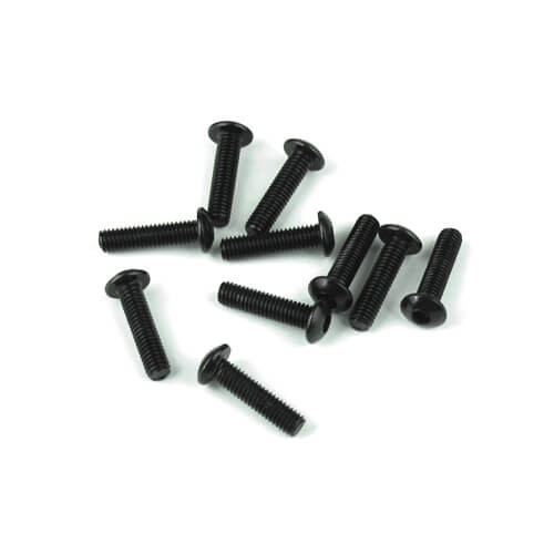 TKR1404 – M3x12mm Button Head Screws (black, 10pcs)