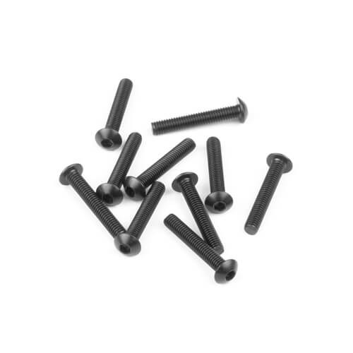 TKR1408 – M3x18mm Button Head Screws (black, 10pcs)