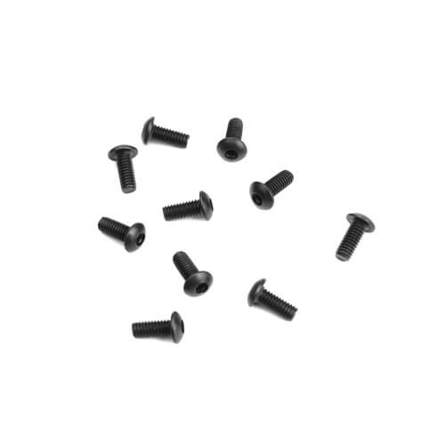 TKR1463-M2.5x6mm Button Head Screws (black, 10pcs)