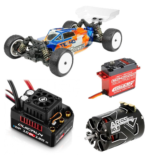 Tekno EB410 2.1 Beginner  Sparset Hobbywing QuicRun W10BL120 120A + Corally CS-5226