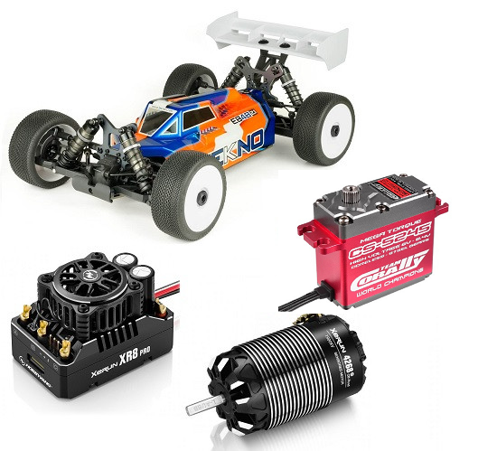 Tekno EB48 2.2 Racing  Sparset Hobbywing Xerun XR8 Pro G3 Combo -4268SD 2200kV +Corally CS-5245