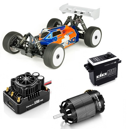 Tekno EB48 2.2 Racing  Sparset Hobbywing Xerun XR8 Pro G3 Combo -4268SD 1900kV +Doyono DHS 60