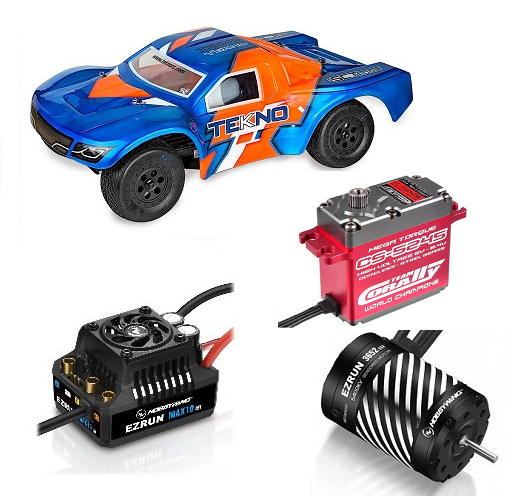 Tekno SCT410  2.0 -Basher Combo  Hobbywing  Ezrun MAX10 G2 140A Combo 3665SD-3200kV + Corally CS-5245