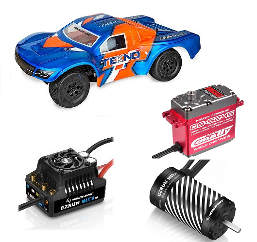 Tekno SCT410  2.0 -Basher Combo  Hobbywing  Ezrun MAX10 G2 140A Combo 3665SD-3200kV + Corally CS-5245