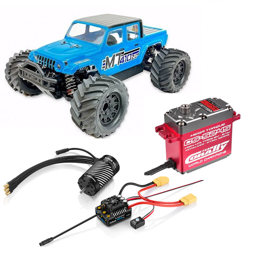 Tekno MT410 2.0 -Basher Combo  Hobbywing Ezrun MAX8 G2S Combo mit 4278SD 2250kV G2R+ Corally CS-5245