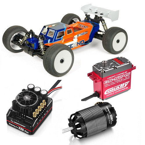 Tekno ET48 2.2 Racing Sparset Hobbywing Xerun XR8 Plus G2S Combo 4268 2200kV  +Doyono DHS 60