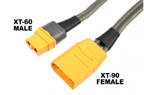Ladekabel "XT60" -> XT-90 Female - 40 cm -Silicon 14AWG