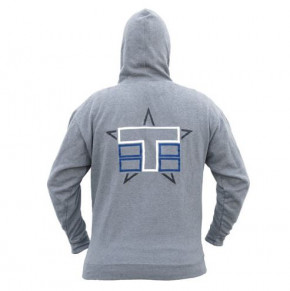 Tekno RC Pull Over Hoodie (stacked logo, gray) Gr.L
