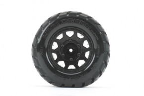 Jetko EX Tyre MT King Cobra Black Wheel 2.8" -1 Paar- Tekno MT410 2.0 +TRX Rustler-Hoss (2)