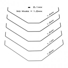 TKR6625-Sway Bar Set (front, bars only, 1.0, 1.1, 1.2, 1.3, 1.4mm, EB410 / ET410)