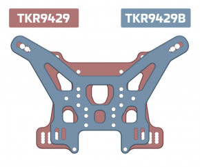 TKR9429B – Shock Tower (rear, lightened, 7075 CNC, GM ano, ET/NT48 2.0)