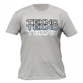 Tekno RC T-Shirt (Stacked Logo, Next Level, Light Gray)