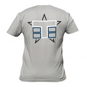 Tekno RC T-Shirt (Stacked Logo, Next Level, Light Gray) Gr.XL